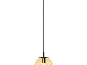 Lampa wisząca Avia Black bursztynowa Kaspa