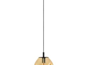 Lampa wisząca Avia Black bursztynowa Kaspa