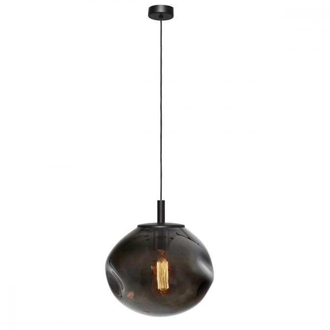 Lampa wisząca Avia Black przydymiona Kaspa