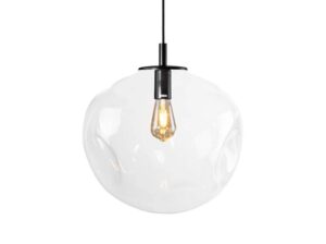 Lampa wisząca Avia Black transparentna Kaspa