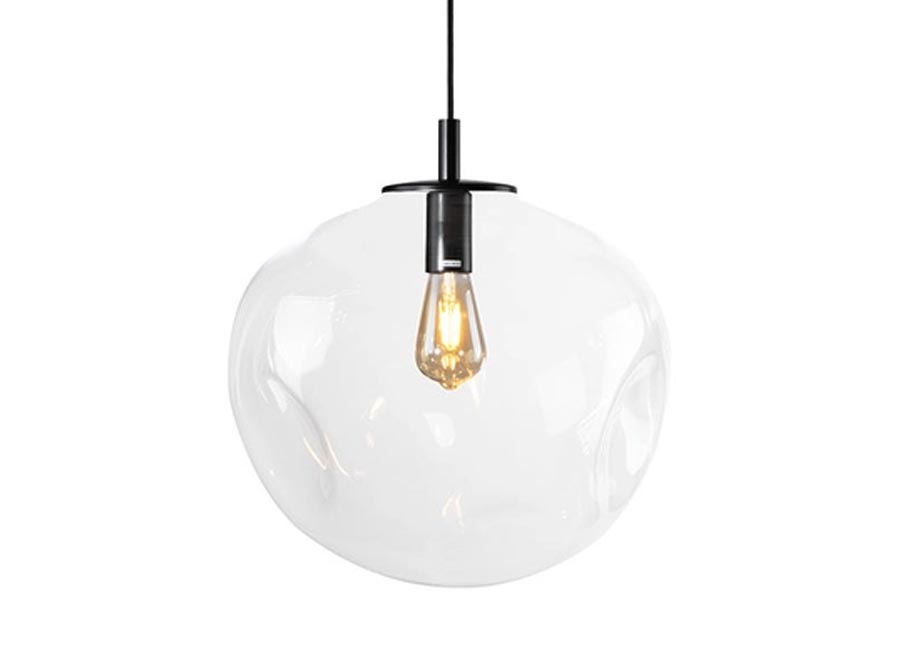 Lampa wisząca Avia Black transparentna Kaspa