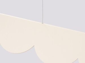 Lampa wisząca Biscuit beżowa LED Thoro