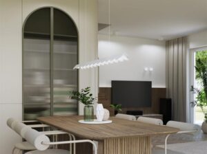 Lampa wisząca Biscuit biała LED Thoro