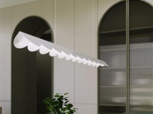 Lampa wisząca Biscuit biała LED Thoro