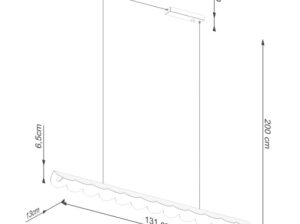 Lampa wisząca Biscuit biała LED Thoro