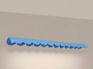 Lampa wisząca Biscuit błękitna LED Thoro