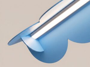 Lampa wisząca Biscuit błękitna LED Thoro