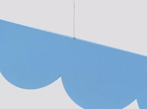 Lampa wisząca Biscuit błękitna LED Thoro