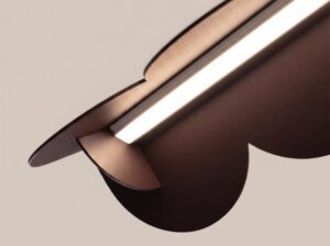 Lampa wisząca Biscuit brązowa LED Thoro