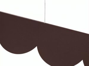 Lampa wisząca Biscuit brązowa LED Thoro