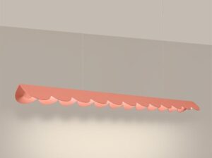 Lampa wisząca Biscuit brzoskwiniowa LED Thoro