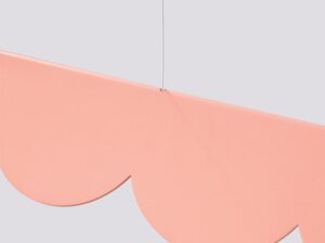 Lampa wisząca Biscuit brzoskwiniowa LED Thoro