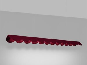 Lampa wisząca Biscuit burgund LED Thoro