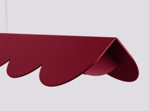 Lampa wisząca Biscuit burgund LED Thoro