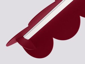 Lampa wisząca Biscuit burgund LED Thoro