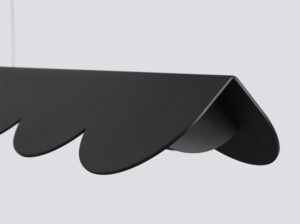 Lampa wisząca Biscuit czarna LED Thoro