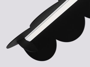 Lampa wisząca Biscuit czarna LED Thoro