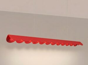 Lampa wisząca Biscuit czerwona LED Thoro