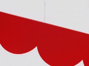 Lampa wisząca Biscuit czerwona LED Thoro