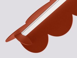 Lampa wisząca Biscuit ochra czerwona LED Thoro