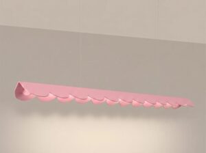 Lampa wisząca Biscuit różowa LED Thoro