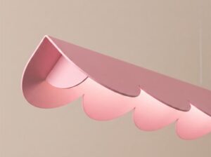 Lampa wisząca Biscuit różowa LED Thoro