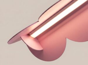 Lampa wisząca Biscuit różowa LED Thoro