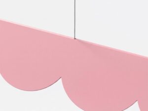 Lampa wisząca Biscuit różowa LED Thoro