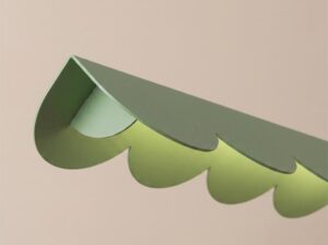 Lampa wisząca Biscuit szałwiowa LED Thoro