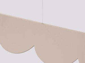 Lampa wisząca Biscuit taupe LED Thoro
