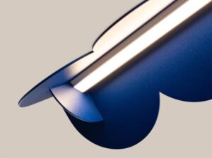 Lampa wisząca Biscuit ultramaryna LED Thoro