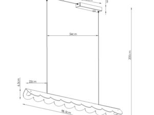 Lampa wisząca Biscuit wymiary 100 cm Thoro