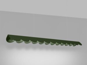 Lampa wisząca Biscuit zielona oliwka LED Thoro