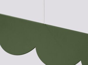 Lampa wisząca Biscuit zielona oliwka LED Thoro