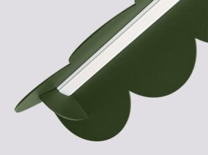 Lampa wisząca Biscuit zielona oliwka LED Thoro