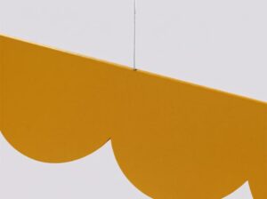 Lampa wisząca Biscuit żółta LED Thoro