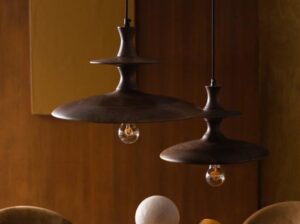 Lampa wisząca Cath orzech Dutchbone