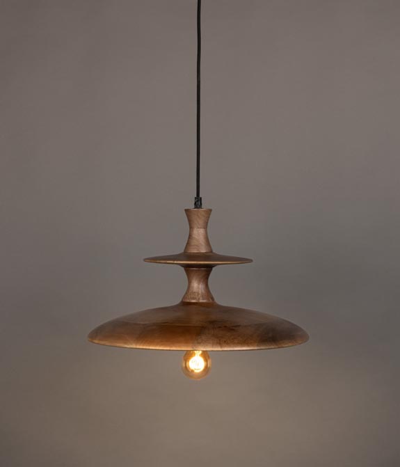 Lampa wisząca Cath orzech Dutchbone