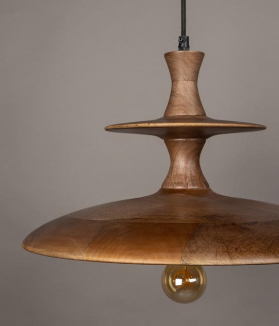 Lampa wisząca Cath orzech Dutchbone