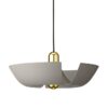 Lampa wisząca Cycnus taupe złota AYTM