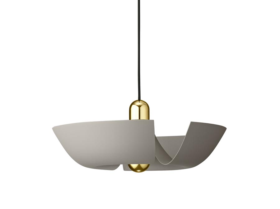 Lampa wisząca Cycnus taupe złota AYTM