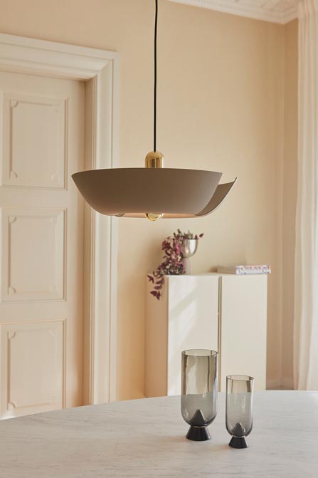 Lampa wisząca Cycnus taupe złota AYTM