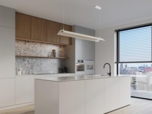 Lampa wisząca Elva beżowa LED Thoro