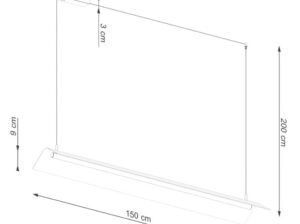 Lampa wisząca Elva beżowa LED Thoro