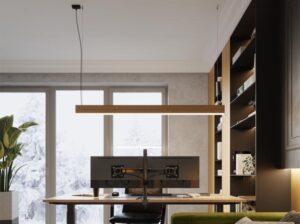 Lampa wisząca Lykke dąb LED Thoro