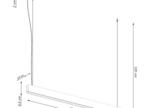 Lampa wisząca Lykke dąb LED Thoro