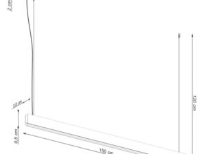 Lampa wisząca Lykke dąb LED Thoro