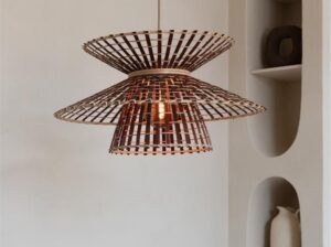 Lampa wisząca Machu Picchu naturalna brązowa Good&Mojo