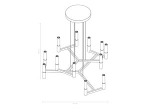 Lampa wisząca Novana Glass Loftlight