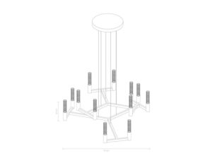 Lampa wisząca Novana Steel Loftlight